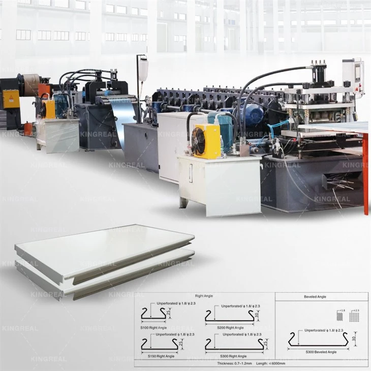 Mesin pembentukan roll jalur siling linear